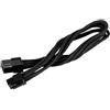 SilverStone SST-PP07-IDE6B - cavo estensione sleevato 6pin a PCI-E 6pin, 25cm, nero