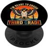 Back to School First Day Falcons Vintage I'm Ready to Crush 3rd Grade Falcon occhiali da sole retrò divertente PopSockets PopGrip Adesivo