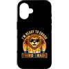 Back to School First Day Lions Vintage B Custodia per iPhone 16 Occhiali da sole con leone di terza elementare I'm Ready to Crush, retro divertente