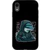 coder cyber hoodie dolphin code dolphin Custodia per iPhone XR Coder Dolphin con cappuccio
