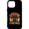 Back to School First Day Panthers Boys C Custodia per iPhone 16 Pro Max I'm Ready to Crush 3rd Grade Panther Occhiali da sole retrò divertenti