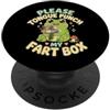 Please Tongue Punch My Fart Box Funny Fr Please Tongue Punch My Fart Box - Divertente rana PopSockets PopGrip Adesivo