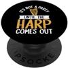 Harp Gifts Non è una festa fino a quando l'Arpa non esce Arpa PopSockets PopGrip Adesivo