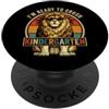 Back to School First Day Lions Vintage B I'm Ready to Crush Kindergarten Lion Occhiali da sole divertenti retrò PopSockets PopGrip Adesivo