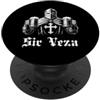 Sir Veza the Knight of Beer Humor Design Grafica Sir Vesa, divertente cavaliere della birra, Cerveza, Medieval Lover PopSockets PopGrip Adesivo
