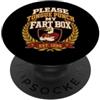 Please Tongue Punch My Fart Box Funny Co Per favore, lingua Punch My Fart Box Funny College PopSockets PopGrip Adesivo