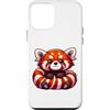 Anniri Family Custodia per iPhone 12 mini Panda rosso bambino