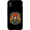 Back to School First Day Falcons Vintage Custodia per iPhone X/XS I'm Ready to Crush 4th Grade Falcon occhiali da sole divertenti retrò