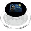 Funny Opossum Possum Gifts Weird Trash K Starry Night Opossum Van Gogh Possum PopSockets PopGrip per MagSafe