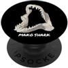 Disegni di mascella e denti di squalo Mascella di squalo mako PopSockets PopGrip Adesivo