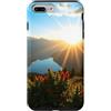 Nature Landscape Art Studio Custodia per iPhone 7 Plus/8 Plus Opere d'arte del paesaggio dei fiori selvatici alpini del lago di montagna