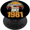 FernwehFarben Studio Geburtstage Grande da luglio 1981 45° compleanno frase 45 anni PopSockets PopGrip Adesivo