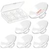 MilkFlow Inserti Coppa Tiralatte 6PCS 14mm Bocca Larga, Inserti in Silicone per Flangia 24mm, Morbidi e Confortevoli Compatibili con Momcozy Spectra Medela Elvie Eufy, con Custodia