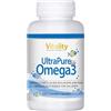 Vitality Nutritionals Omega 3 per Bambini 435mg, Olio di pesce con 0,34g DHA + 0,09g EPA + Vitamina D + Vitamina E, 120 capsule masticabili, gusto Tutti-Frutti, 40 Giorni. Vitality Nutritionals by VitaminExpress