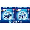Calgon Power Polvere Anticalcare Lavatrice 4 in 1, 14 Confezioni da 15 tabs di Anticalcare per Lavatrici, 195g x 14, Additivo Lavatrice per una Protezione da Calcare, Sporco e Cattivi Odori