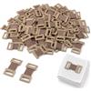 OXDASW 50 morsetti elastici per bendaggi, clip per bendaggi, clip elastiche, clip per bendaggi, con fibbia in alluminio, per diversi tipi di bende