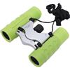 BSTiltion Binocolo pieghevole compatto per bambini, 8 x 21 cm, per avventure all'aperto, bird watching, campeggio, giocattolo (verde chiaro)