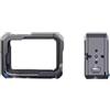 Generico Kit impugnatura in metallo, compatibile con GoPro, 9/10/11/12/13 | Adattatore doppia slitta fredda e supporto telecomando per fotocamera(Only Cage No Grip)