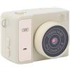 KIMISS Fotocamera con Schermo Ribaltabile 1440P, Fotocamera Selfie con Tracolla per Schermo Ribaltabile da 1,47 Pollici a 180 Gradi, per Selfie di Registrazione Video (grigio chiaro)