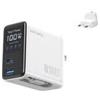 4smarts GaN Flex Screen AI 100W 2 USB-C+1 USB-A, Bianco