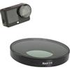 Tuvzylory Filtro obiettivo compatibile con DJI Osmo Action 6, vetro ottico multistrato, impermeabile e antigraffio, vari effetti per riprese creative (nero)