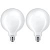 Philips LED Lampadina Globo, 100W, attacco E27, Luce Bianca Fredda, Non Dimmerabile (Confezione da 2)