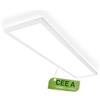 BRILONER - Lampada soffitto LED 98cm, CEE A sorgente luminosa, 22,5W 4800 lm, design ultrasottile, luce indiretta, pannello luminoso moderno, illuminazione soggiorno, cucina, camera, 98x20x3cm, bianco