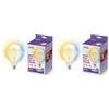 WiZ Lampadina Smart WiFi, Luce Bianca da Calda a Fredda Dimmerabile, Filament, E27, 7W, Tecnologia SpaceSense, Controllo Vocale (Alexa, Apple HomeKit, Google Home) (Confezione da 2)