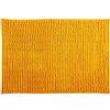 MSV - Tappetino da bagno in microfibra di ciniglia - Pelo lungo, antiscivolo - Comodo anello per appenderlo - Comfort e igiene ottimizzati - Zafferano - Tappetino singolo - 50x80 cm