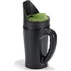 Relaxdays Spargitore Manuale Relaxdays, per 2,5 l di Materiali, Regolabile su 3 Livelli, Semi, Fertilizzante e Sale, Nero/Verde