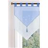 Gardinenbox 2023710 - Tendina in voile a doppio strato, 90 x 60 cm, colore: blu