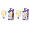WiZ Lampadina Smart WiFi, Luce Bianca da Calda a Fredda Dimmerabile, Filament, E27, 7W, Tecnologia SpaceSense, Controllo Vocale (Alexa, Apple HomeKit, Google Home) (Confezione da 2)