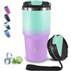 Grsta 20oz Tumbler Termico, Isolata Sottovuoto In Acciaio Inox, Termos Caffè Ermetica Portatile, Tazza Termica per Bevande Calde e Fredde, Bicchiere Termico A Prova di Perdite