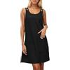 Generico Vestito Donna Estivo Abiti Estivi Donna Abito Lino Cotone Abbigliamento Elegante Lungo Vestiti Curvy Da Mare Fresco Lunghi 5Xl Canotta Maniche Corte Corto Larghi Sandali Leggeri Corti Svasati Abitino