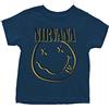 Nirvana Maglietta da bambino con scritta Inverse Smile, colore blu navy, da 12 mesi a 5 anni, Navy, 18 mesi
