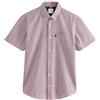 NEXT Uomini Regular Fit Short Sleeve Easy Iron Button Down Oxford Camicia Quadretti a Quadretti Blu Navy/Bianchi M