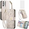 Asuwish Custodia per telefono per Samsung Galaxy A33 5G Cover a portafoglio con pellicola protettiva in vetro temperato e slot per carte di credito supporto accessori con cerniera flip cinturino da