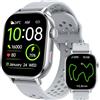 uaue Smartwatch Uomo, 1,43 HD Orologio Smartwatch Uomo con Chiamata Bluetooth,Militari Smart Watch Tracker 160+ Modalità Sportive,grigio