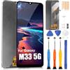 ARSSLY Schermo LCD per Samsung Galaxy M33 5G TFT Display per Galaxy M33 5G SM-M336B SM-M336BU Touchscreen Digitazer Full Assembly Sostituzione Schermo con Riparazione Kit (Nero)