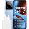 realme GT7 smartphone 12+256 GB, Processore Dimensity 9400e, Batteria titanica da 7.000 mAh, Ricarica ultra da 120 W, Display Pro-Esports da 6.000 nit, 8T LTPO, IP69, Blue
