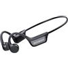 ZOVIMAX Cuffie Conduzione Ossea Bluetooth 6.0 Cuffie Open Ear Wireless, Auricolari Bluetooth Suono Dual Driver, Display LED, Connessione Doppio Dispositivo e Modalità Gaming, 12 Ore, IP67 per Corsa/Ciclismo