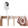 WOOGCSGO Supporto per telecamera baby monitor GHB (GHB ABM700C, ABM720C, SM50B, VB807) - Flessibile, pieghevole e senza forature per asili nido, compatibile con filettatura da 1/4 di pollice