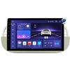 Hizpo 9 Android 13 pollici Touchscreen Car Radio compatibile con FIAT 500 2007-2014 con Carplay/Android Auto 8-Core UPC 4 + 32GB Dab Car Radio Adattatore WiFi 4G Mirror Link (bianco)