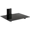 Meliconi AV SHELF PLUS, Ripiano in vetro temperato per apparecchi A/V, Nero