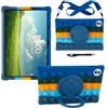 FKQLH Cover per Honor Pad 10 Tablet 12,1 Pollici, Silicone Custodia Protettiva Antiurto con Supporto Rotante/Spalla per Honor Pad 10 Tablet 12,1 Pollici, Blu scuro