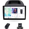 Yihyati Android Autoradio per Ford EcoSport Eco Sport 2017-2023 Carplay Android Auto Wireless,9 Pollici Touch Screen Auto Stereo 2 Din GPS Navigazione/Bluetooth Radio FM Schermo Retrocamera(X2)