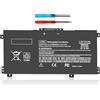 BESELL Batteria compatibile LK03XL 52.5Wh per PC portatile HP Envy X360 15-bp 15 | Serie 15m-bp 15m-bq 15m-cn e Envy 17-ae 17m-ae, compatibile con L09281-855 L09280-855 916814-855 HSTNN-LB7U