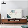 DVMSIEF Copertina TV Paraluce for televisione con forza elastica paesaggistica, tessuto antipolvere for TV, 32-75 pollici, stile cinese semplice e moderno(07,52-60 inch)
