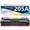 LCL Cartucce di Toner Compatibile 205A CF532A (1 Giallo) | Sostituzione per HP Color LaserJet Pro M154 M154NW MFP M180 M180n M180nw MFP M181 M181 M181FW M154a M180fw