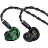 Linsoul Punch Audio Portazo In Ear Monitor 1DD+2Planar, Cuffie con Cavo IEM, Cuffie Basshead per Monitoraggio in Studio e Gaming, Staccabili da 3,5/4,4 mm per Musicisti e Audiofili